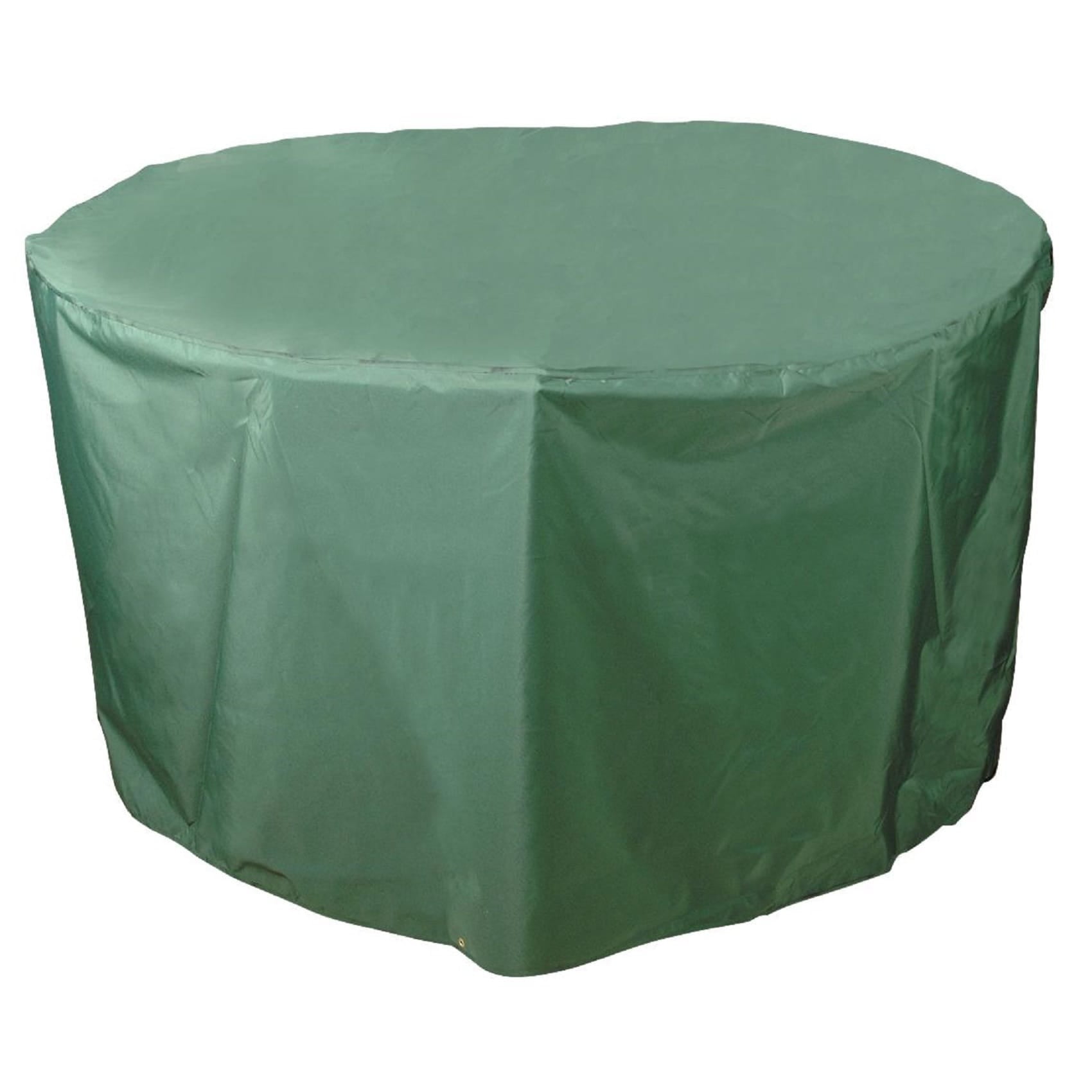 Green Weatherproof Polyester Round Patio Table Cover