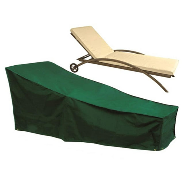 Bosmere Waterproof Green 87 in. Lounge Sunbed Cover