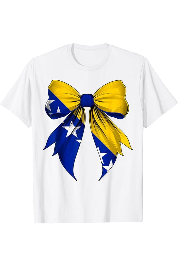 Bosnia And Herzegovina Flag Bosnian and Herzegovinian Ribbon T-Shirt
