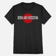 Bosnia And Herzegovina Present Idea For Men And Wo Unisex Tri-Blend T-Shirt