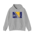 thumbnail image 1 of Bosnia Bosnian Flag Pride Hoodie, Gifts, Hooded Sweatshirt, 1 of 4