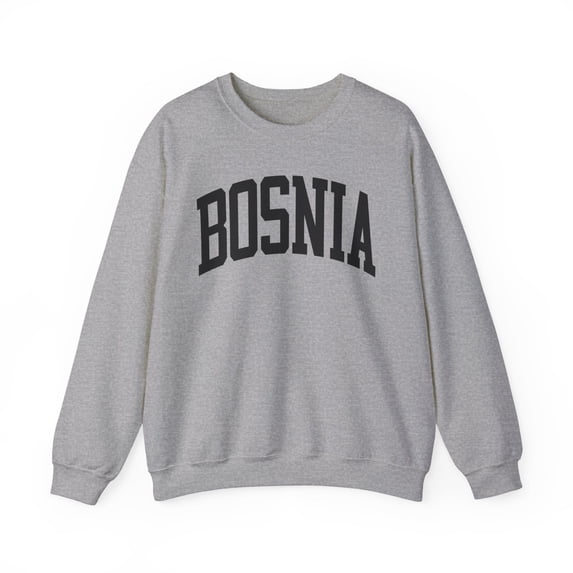 Bosnia Bosnian Sweatshirt Gifts Crew Neck Shirt Long Sleeve Unisex
