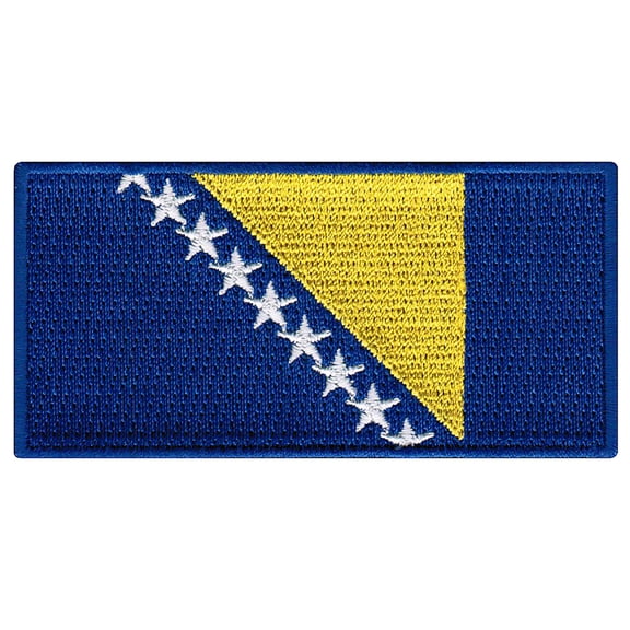 Bosnia Flag Embroidered Iron-on Patch