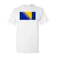thumbnail image 1 of Bosnia Herzegovina Country Flag Adult DT T-Shirt Tee, 1 of 2
