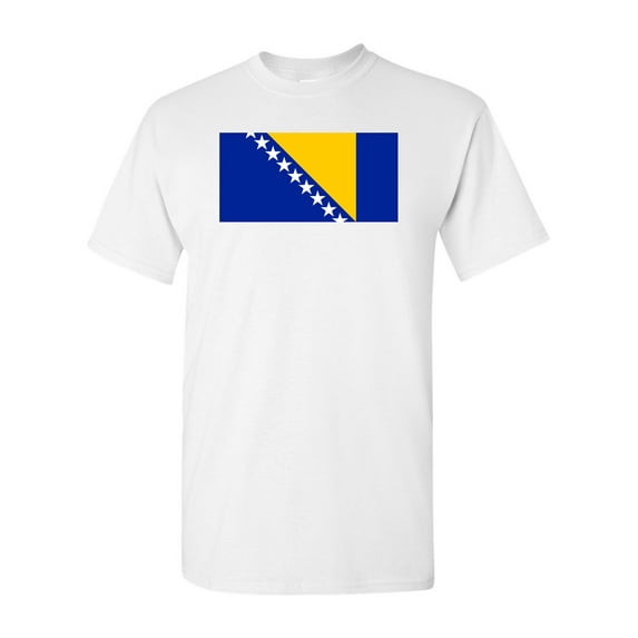 Bosnia Herzegovina Country Flag Adult DT T-Shirt Tee