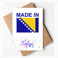 thumbnail image 1 of Bosnia Herzegovina Country Welcome Back Greeting Cards Envelopes Blank, 1 of 4