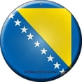 thumbnail image 1 of Bosnia Herzegovina Round Circular Novelty Metal Sign Home Garage Wall Decor Size: 12 x 12 inch, 1 of 5