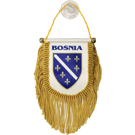Bosnia (Old) Window Hanging Flag (Shield)