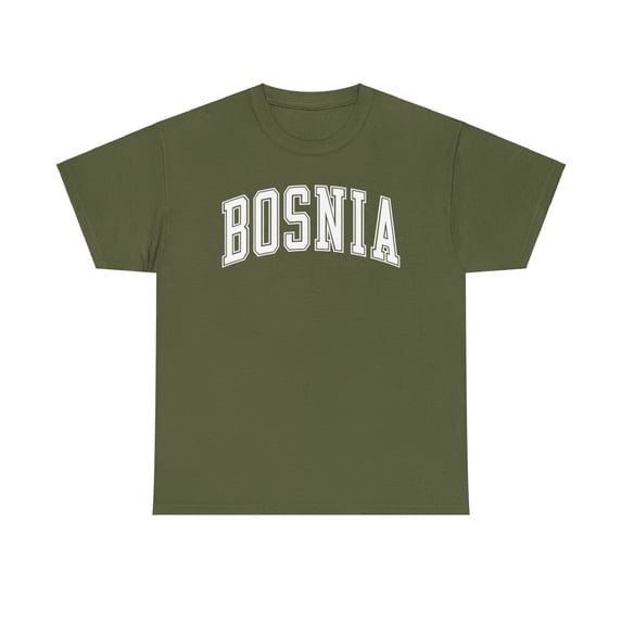 Bosnia Shirt Gifts Tshirt Crew Neck Short Sleeve