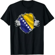 Bosnia Shirt Super Bosnian Flag Bosnia and Herzegovina Roots T-Shirt
