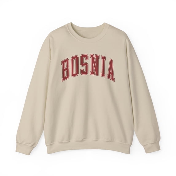 Bosnia Sweatshirt Gifts Crew Neck Shirt Long Sleeve Unisex