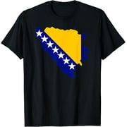 Bosnia and Herzegovina map flag T-Shirt