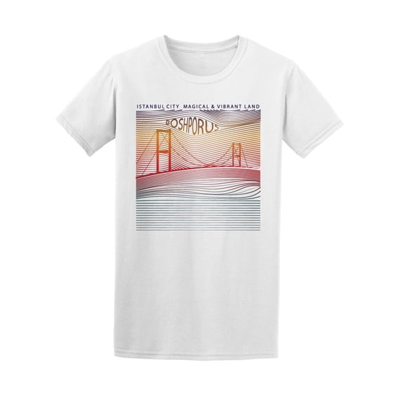 Bosphorus Cool Orange Bridge Tee Men's -Image by Shutterstock