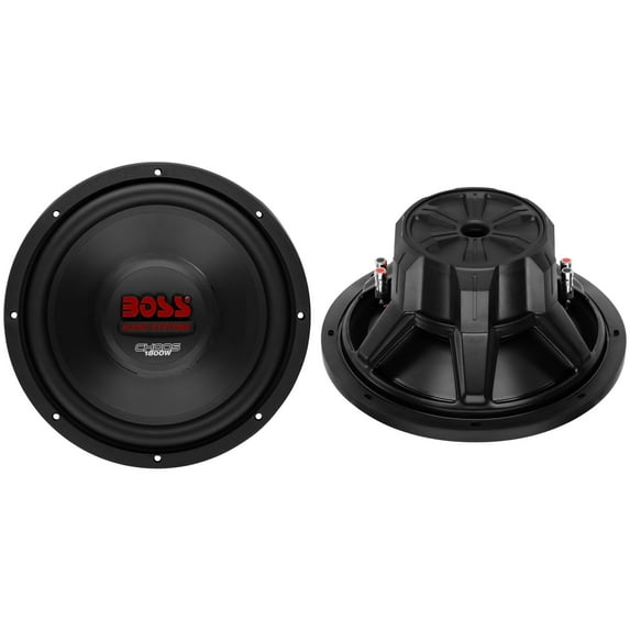 Boss 12-Inch 3600-Watt 4-Ohm DVC Power Car Subwoofers (Pair) | 2 x CH12DVC