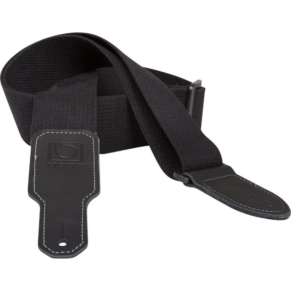 Boss 2" Cotton Guitar Strap Black