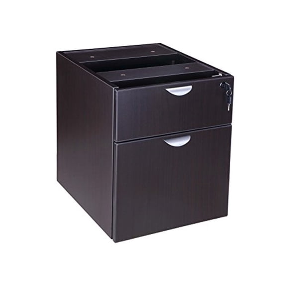 Boss Office Products 2 Hanging Pedestal - 3/4 Box/File , Mocha