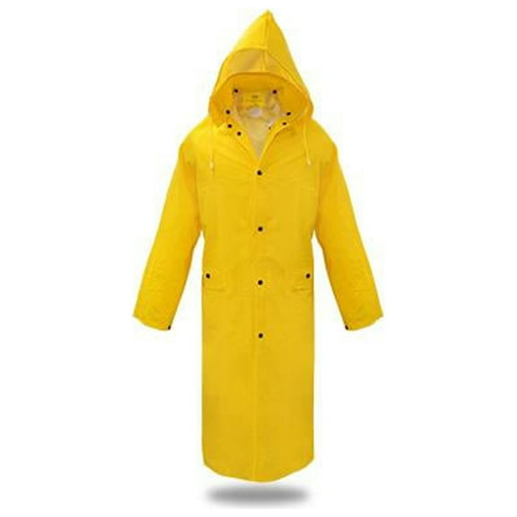 Boss 3PR8000YX Lined PVC Rain Jacket, Extra Large, Yellow
