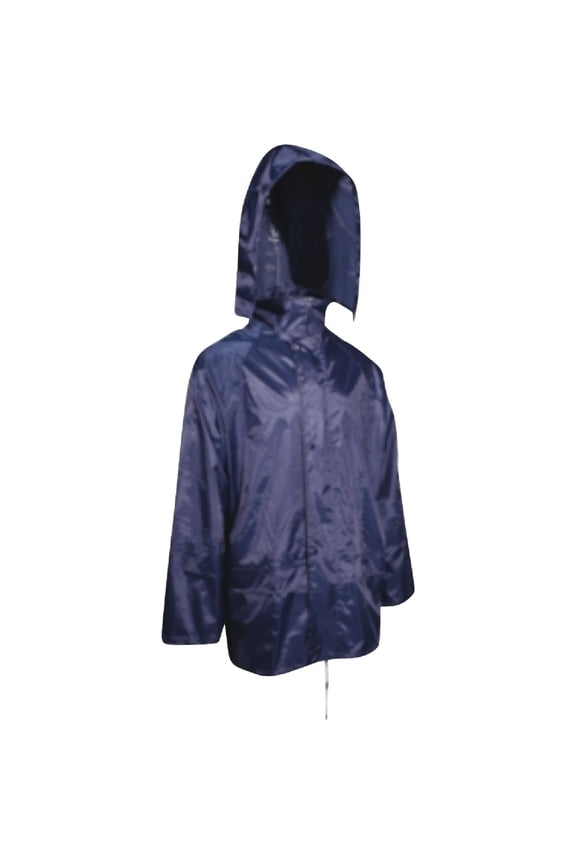 8114475 PVC & Polyester Rain Jacket Blue - Large