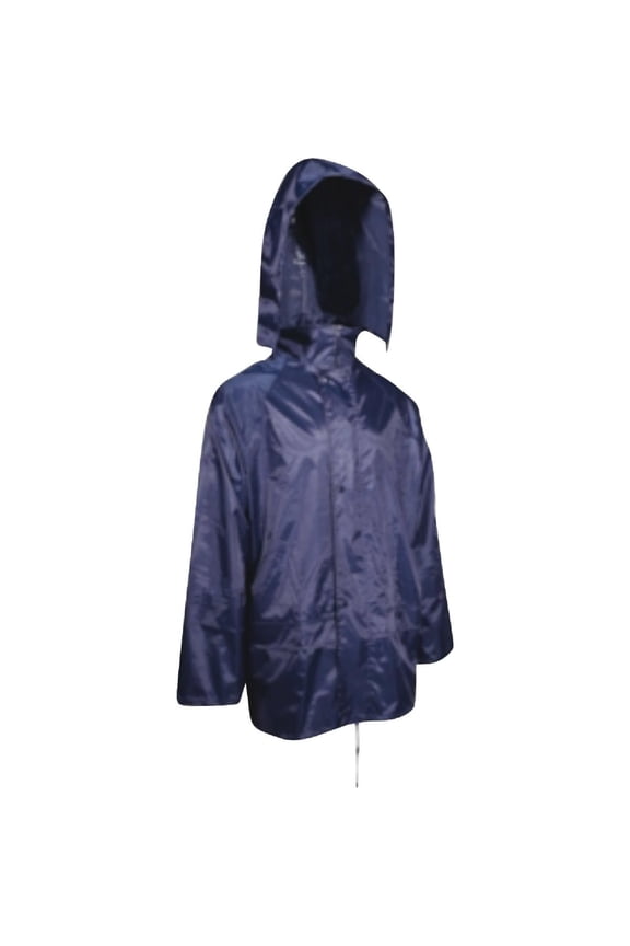 8114477 PVC & Polyester Rain Jacket Blue - 2XL