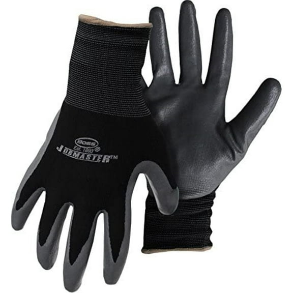Boss 8442X Gloves, Men's, XL, Nylon Glove, Black