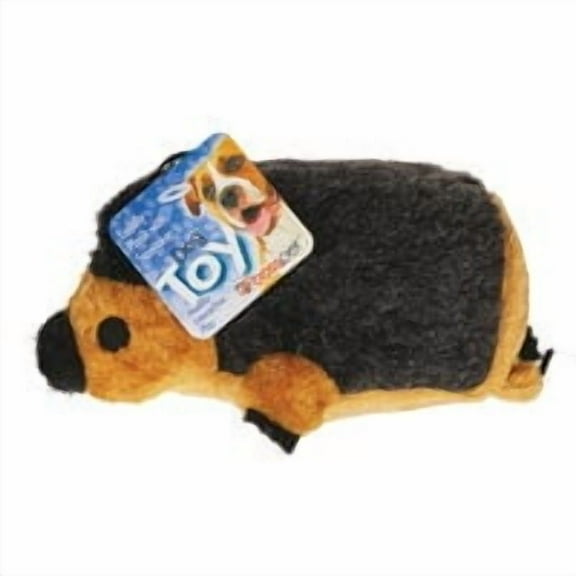 Boss Pet Products Digger's Hedgehog Dog Plush Toy - Soft Pet Accessory - Brown