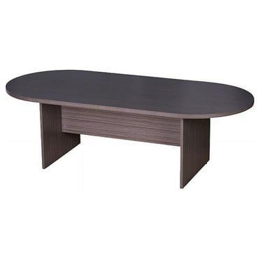 Boss 95W X 43D Race Track Conference Table, Driftwood