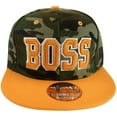 thumbnail image 1 of Boss Adjustable Snapback Baseball Cap with Script Under Bill (Camouflage/Orange), 1 of 3