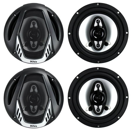 Boss Audio 2 x NX654 Onyx 6.5" 400W 4-Way Car Audio Coaxial Stereo Speakers