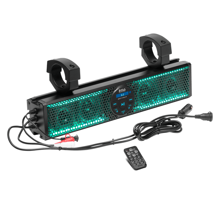 Boss Audio BRT37SLR Slim Bluetooth Sound Bar - 37" IPX5 Waterproof UTV Speaker With LED Lights