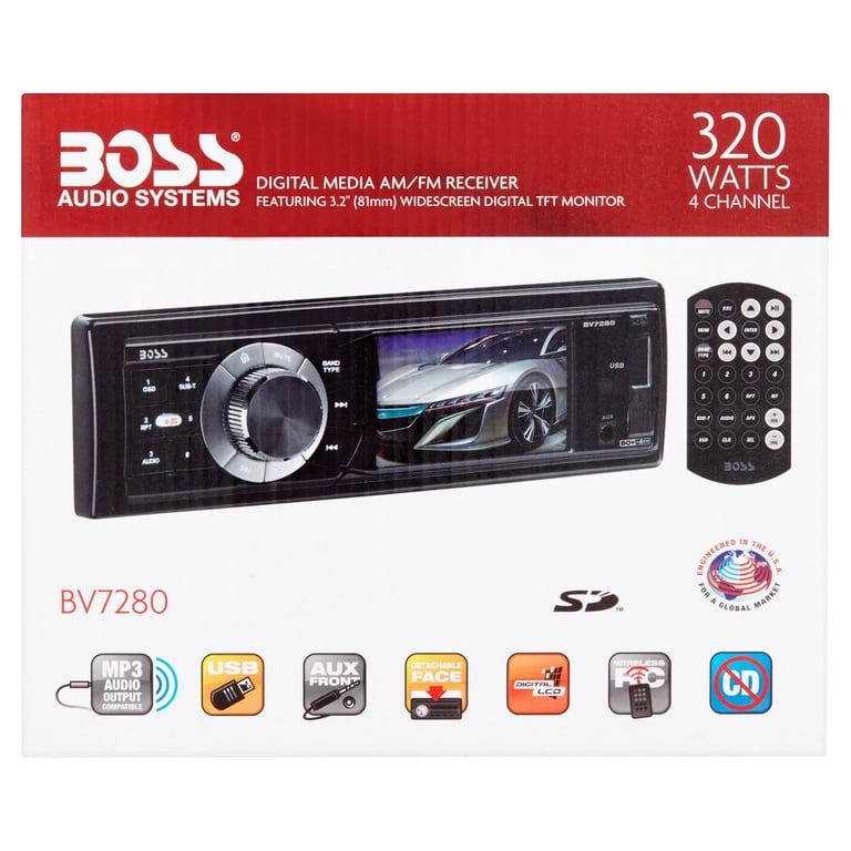Boss Audio BV7280 In-Dash Digital Media Receiver - Walmart.com