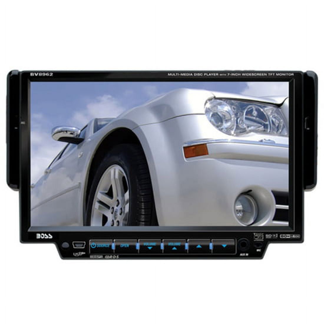 Boss Audio BV8962 Car DVD Player, Single DIN, Detachable Front Panel