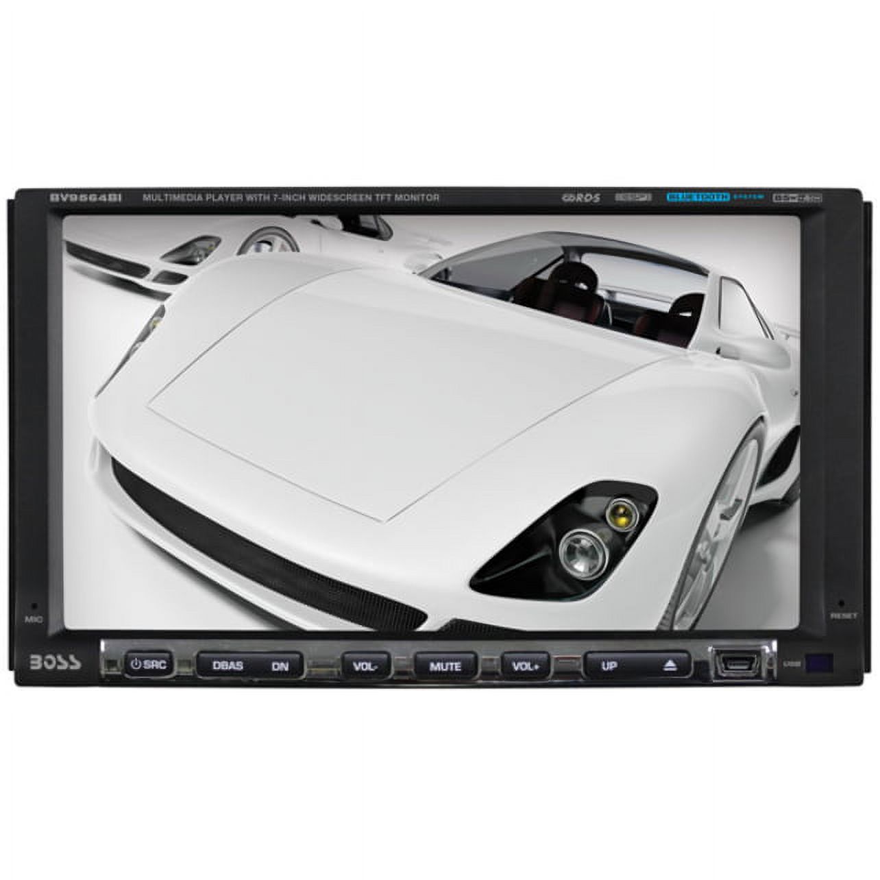 Boss Audio BV9564BI Car DVD Player, 7" Touchscreen LCD, Double DIN - image 1 of 2