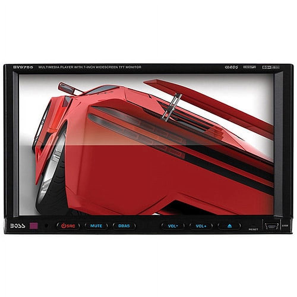 Boss Audio BV9755 Double-DIN DVD/CD RDS Receiver with 7" Digital TFT Monitor - image 1 of 2