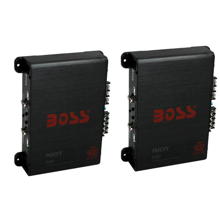 Boss Audio Riot R1004 400 Watt 4 Channel Car Power Amplifier Amp
