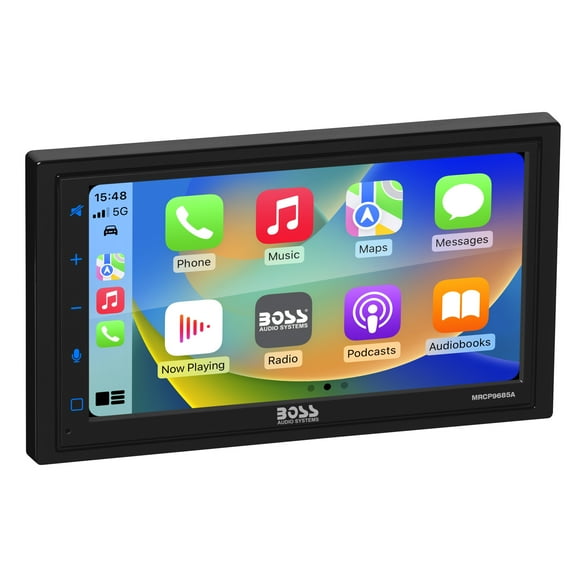 Boss Audio Systems Marine Rated Weatherproof Double-DIN Apple CarPlay Android Auto Multimedia Player
