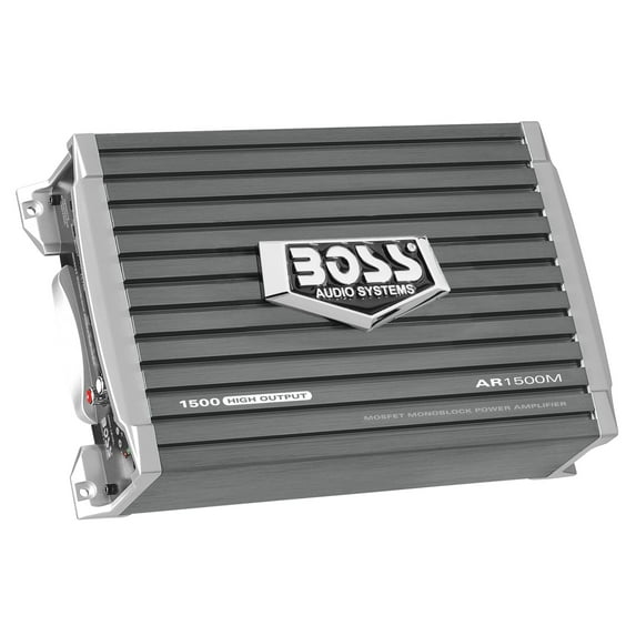 Boss Audio Systems AR1500M Compact Mosfet Monoblock Vehicle Audio Amplifier, 4.4 lb