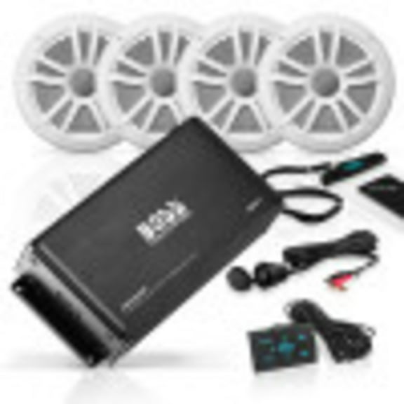 Boss Audio Systems ASK904B.64 Wireless Vehicle Audio Amplifier, Black, 10.24 lbs