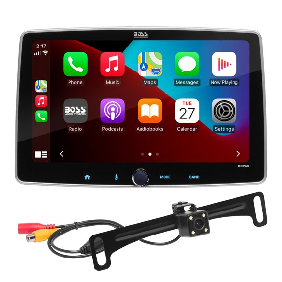 Boss Audio Systems BCPA9RC Car Stereo 9 Inch Touchscreen Bluetooth Automotive Backup Camera Systems