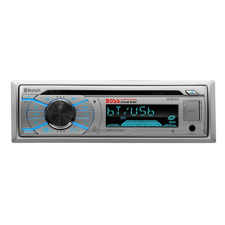 BOSS Audio Systems 750BRGB Car Stereo - Single Din, Bluetooth, CD DVD  Player, AM/FM Radio Receiver, Wireless Remote Control, USB, AUX Input,  Multi Color Illumination