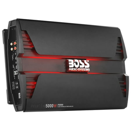 Boss Audio Systems PD5000 Phantom Series 5000W Monoblock Vehicle Audio Amplifier, Black
