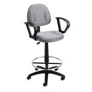 Boss B1617 Drafting Office Chair - Black - LOOP ARMS
