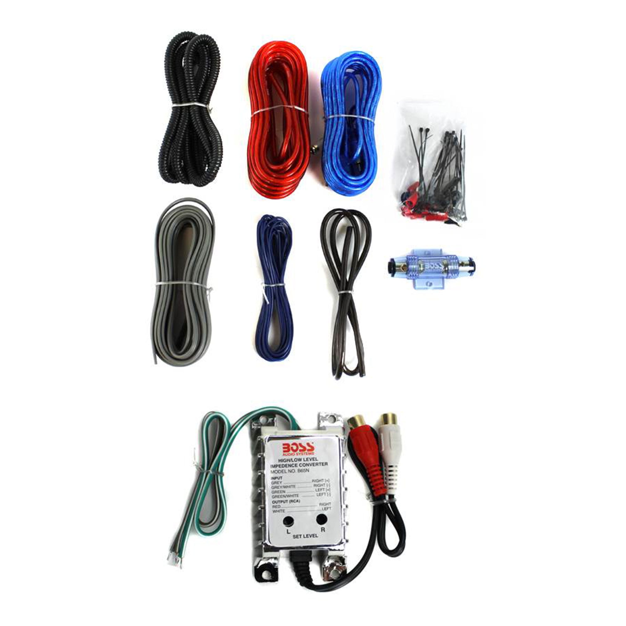 Boss B65N High Level to Low Level Converter + Soundstorm 8Gauge Amp