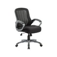 thumbnail image 1 of Boss Office Products B6756-BK Ribbed High Back Mesh Chair - Black, 1 of 6