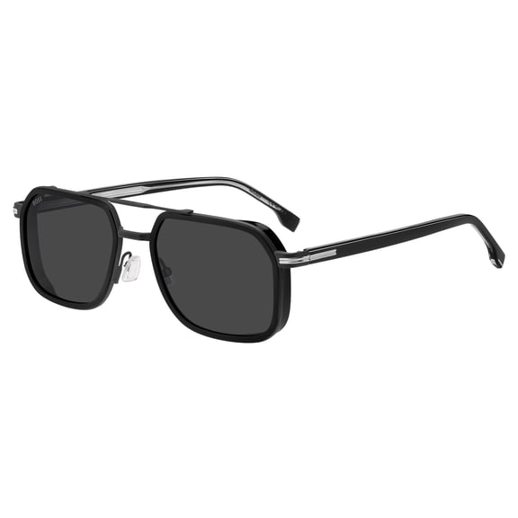 Boss - BOSS 1724/S, Geometric steel men BLACK/GREY