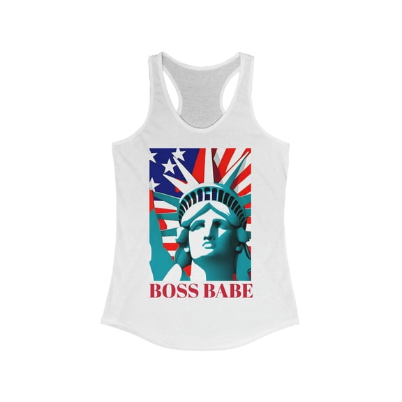 Boss Babe July Fourth Freedom Statue of Liberty Tank
