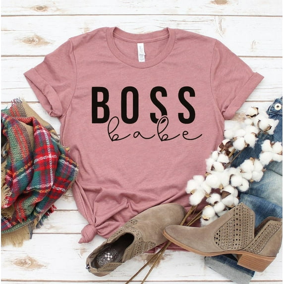 Boss Babe T-shirt Women's Hustler Tee Entrepreneur Gift Girl Power Tshirt Business Mom Shirts Sassy Shirt Motivational Top