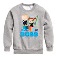 thumbnail image 1 of Boss Baby - B Is For Boss - Toddler & Youth Crewneck Fleece Sweatshirt, 1 of 4