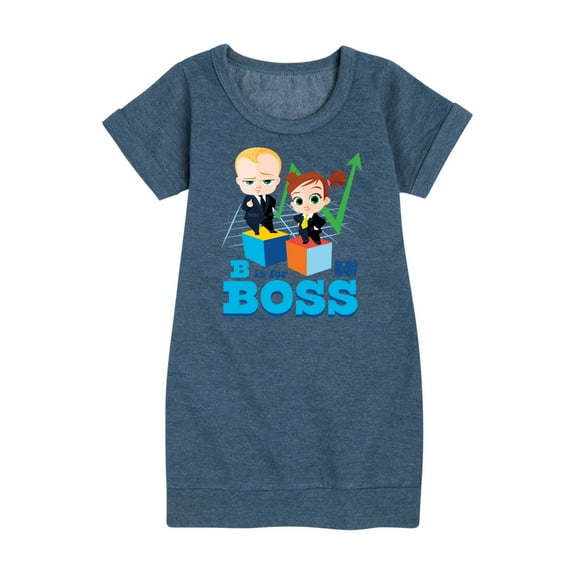 Boss Baby - B Is For Boss - Toddler & Youth Girls Fleece Dress