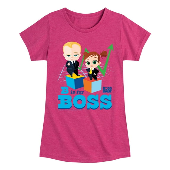Boss Baby - B Is For Boss - Toddler & Youth Girls Short Sleeve Graphic T-Shirt