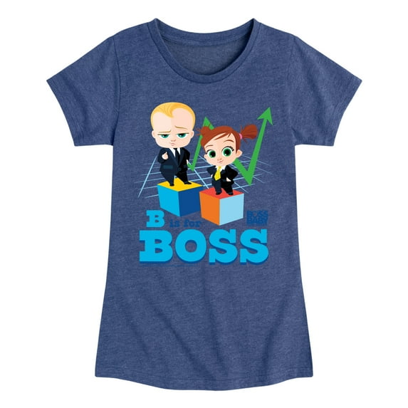Boss Baby - B Is For Boss - Toddler & Youth Girls Short Sleeve Graphic T-Shirt